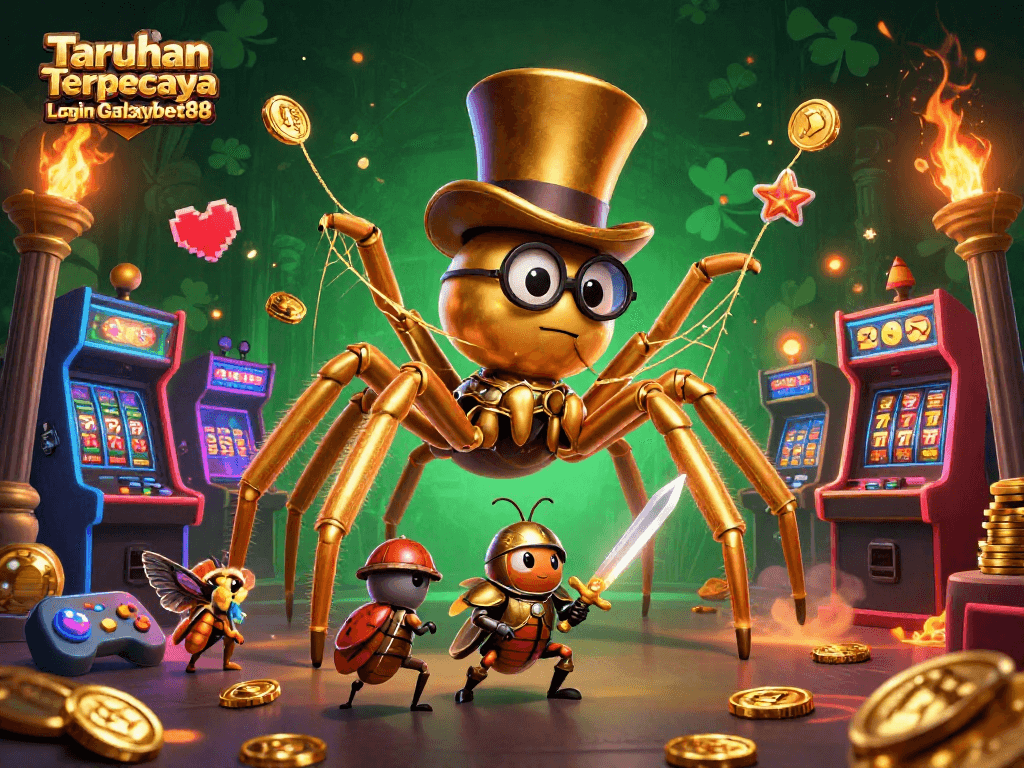 Experience dynamic gameplay with Taruhan Terpercaya Login Galaxybet88 featuring casino-themed characters and engaging visuals.