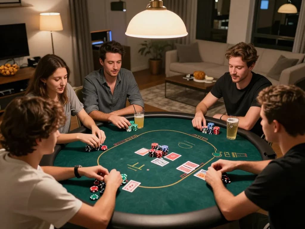 Players at home enjoying poker gameplay at taixiusunwin.art, showcasing strategy and excitement.