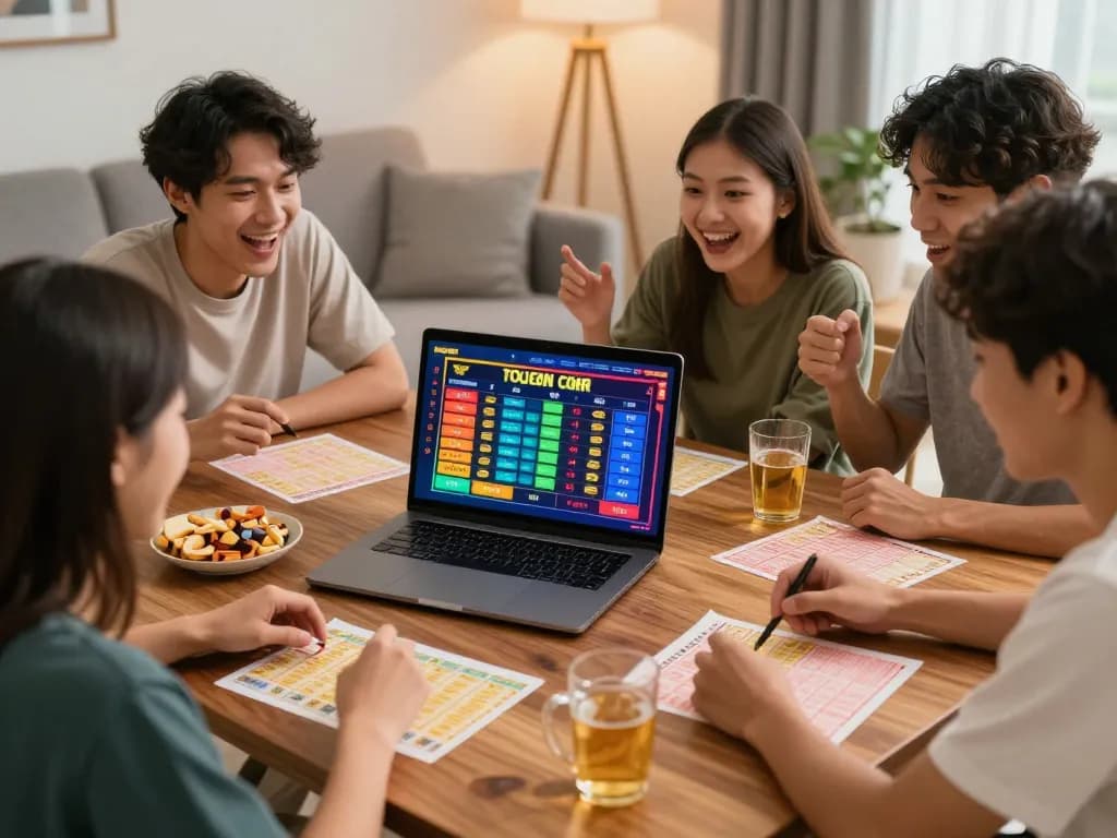 Situs bandar togel singapore hongkong gamers thrill in cozy setting with charts and snacks