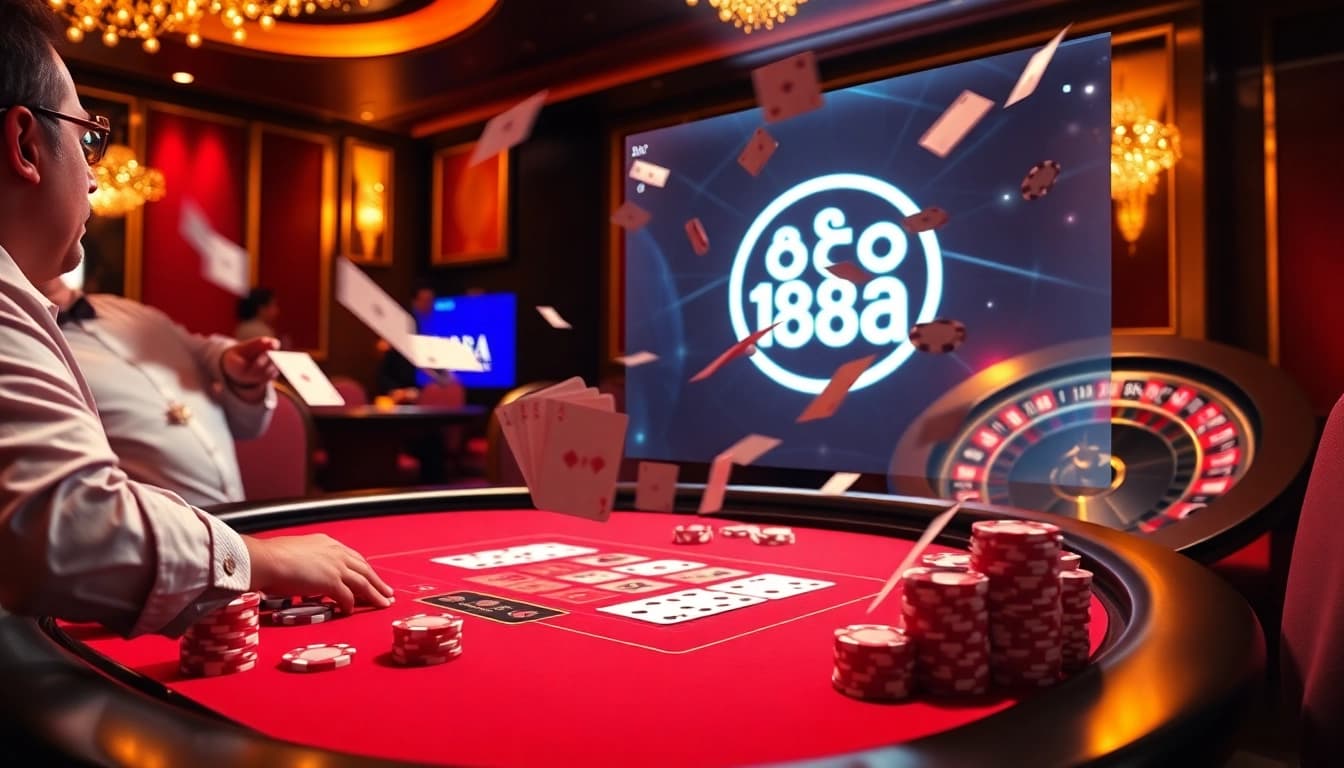 Players strategizing at the 88aa online casino tables with lively action and vibrant visuals.