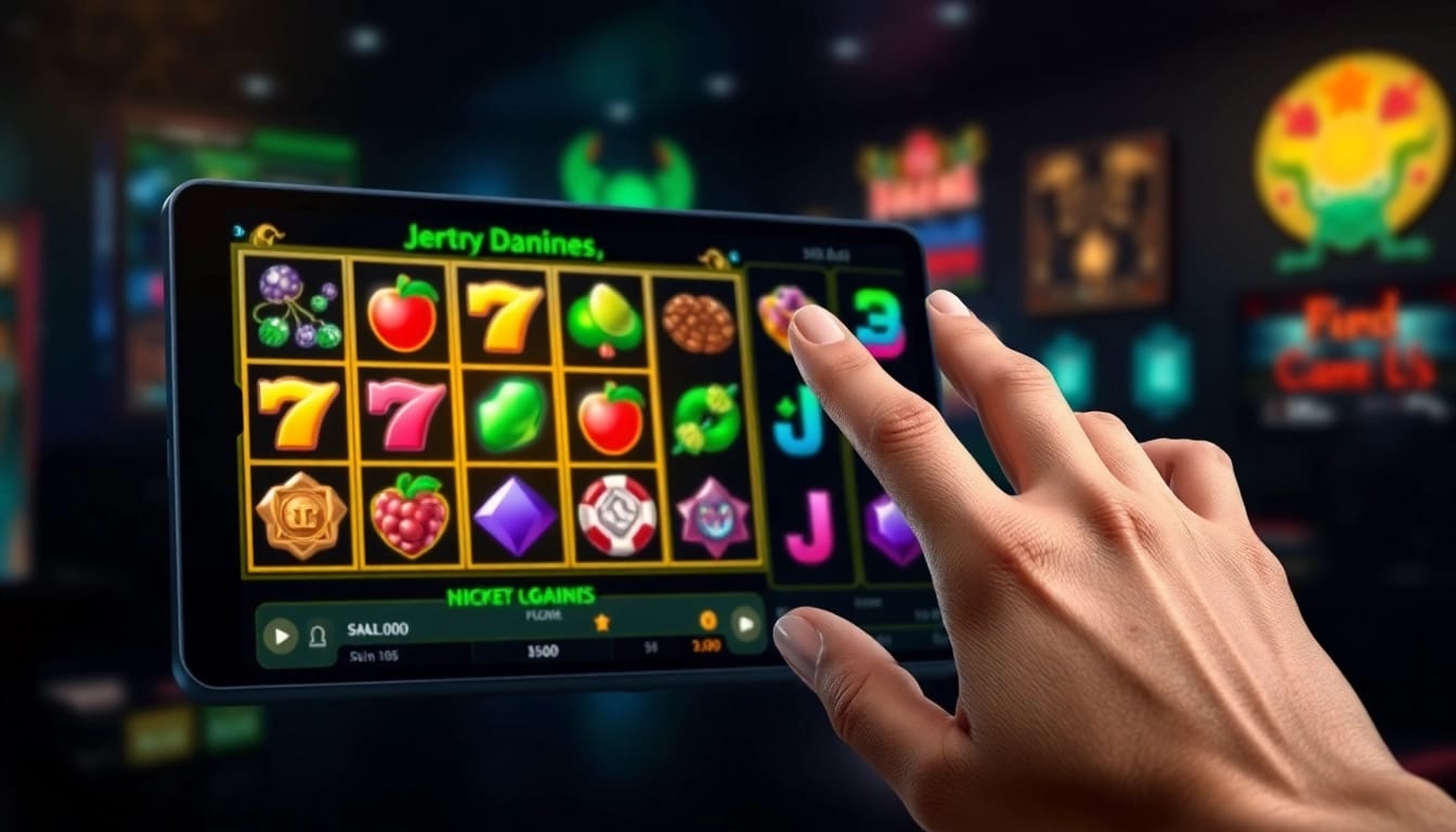 Exciting PG slot demo game interface displayed on a touchscreen device with vibrant graphics.
