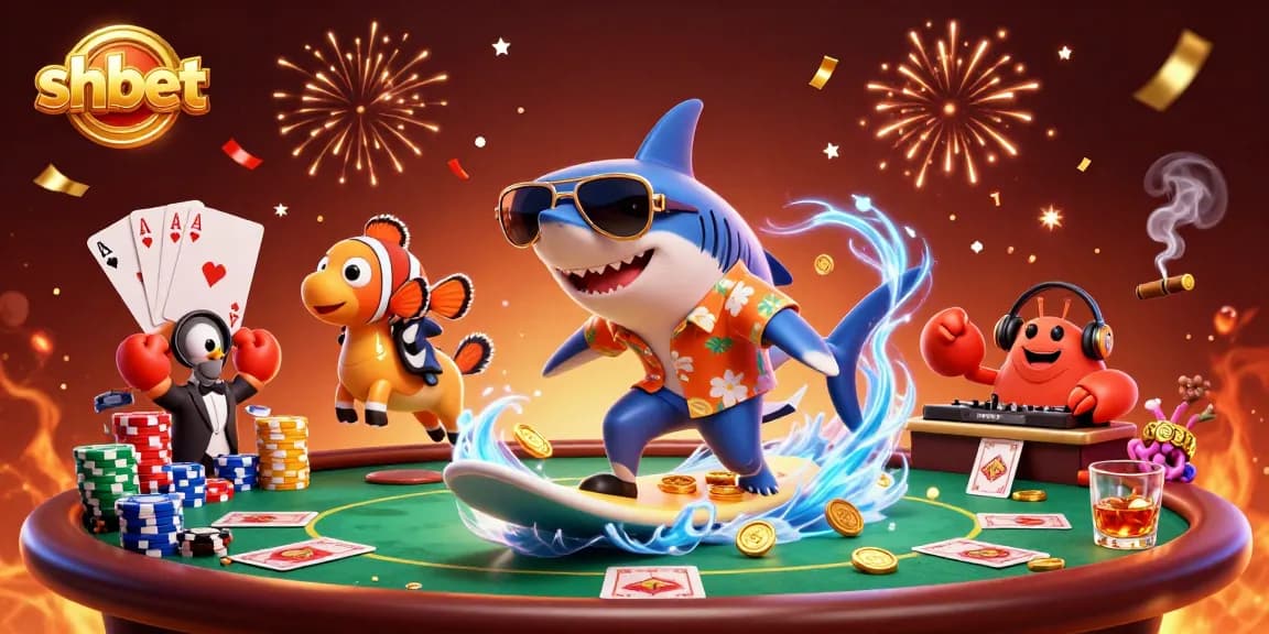 Experience the thrill of shbet with a captivating 3D casino scene full of action!