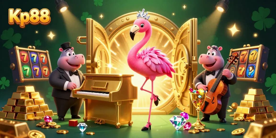 Experience Kp88's vibrant gaming atmosphere with dynamic characters and mesmerizing treasures.