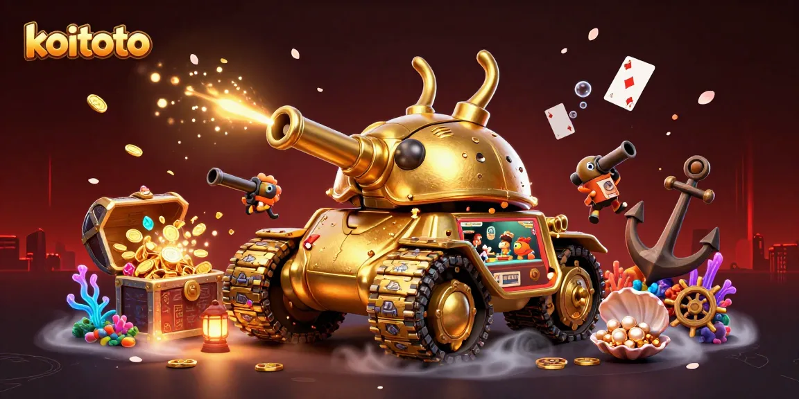 Koitoto menampilkan tank beetle emas raksasa yang mengungkap kasino mini dengan gemuruh harta karun yang berlimpah