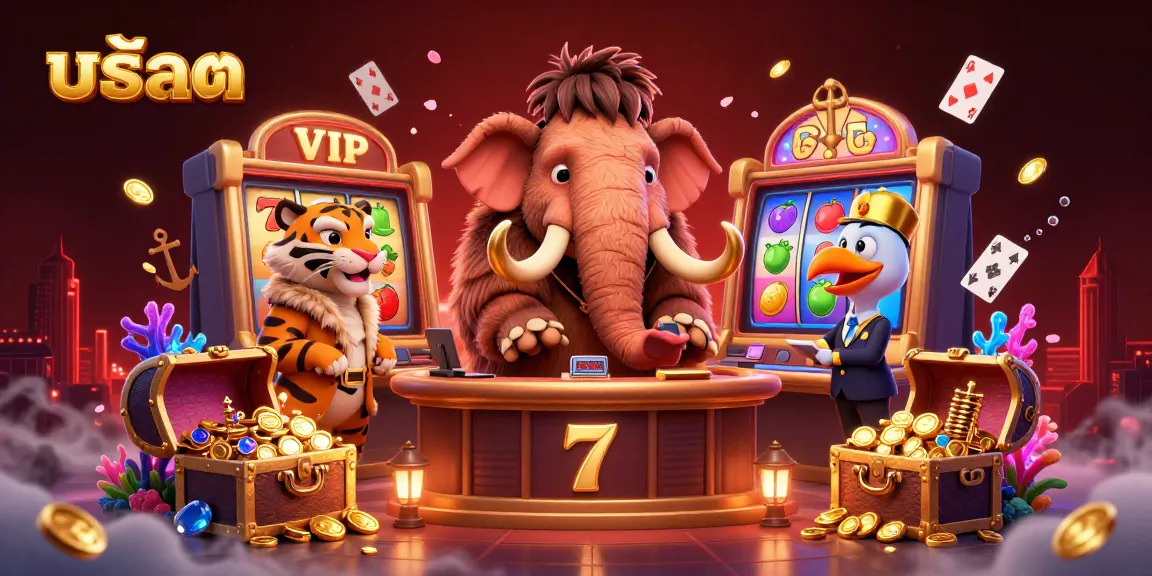 Engage with thrilling สล็อต gameplay featuring vibrant 3D characters and casino elements.