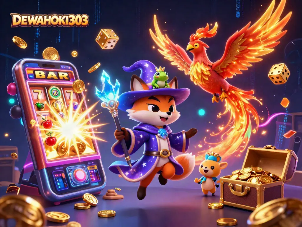 DEWAHOKI303 menghadirkan pengalaman bermain slot online dengan grafis memukau dan simbol keberuntungan.