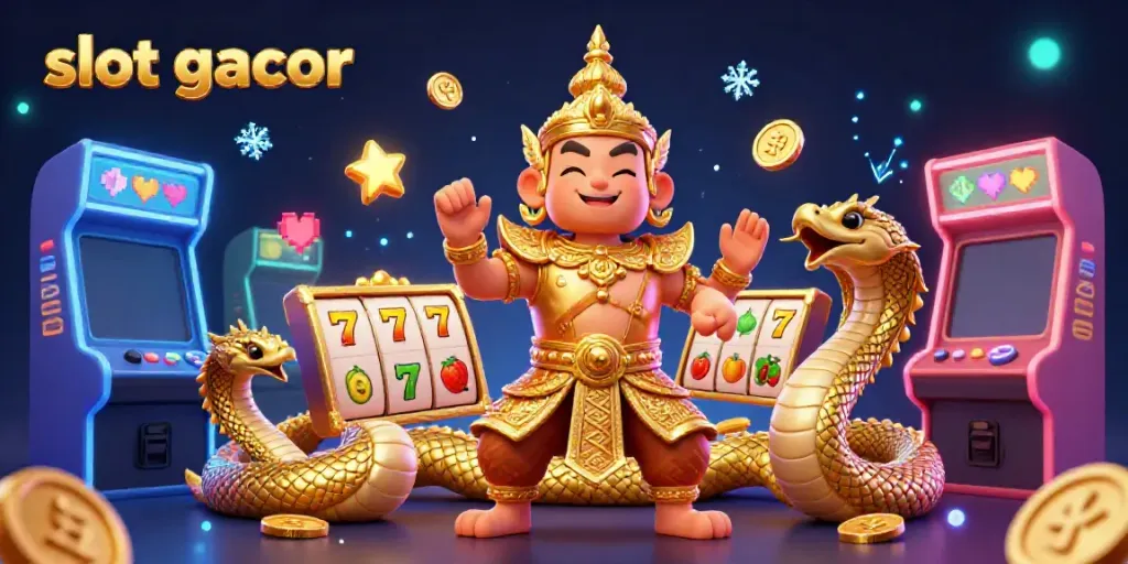 Experience thrilling slot gacor action with vibrant guardians and dynamic game elements in a captivating casino scene.