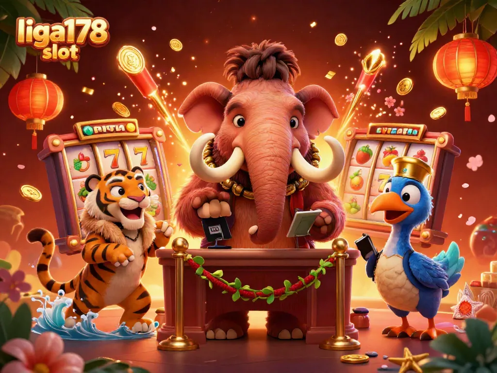 Temukan keseruan liga178 slot dengan mamut bouncer dan tamu VIP menyerbu kasino virtual.
