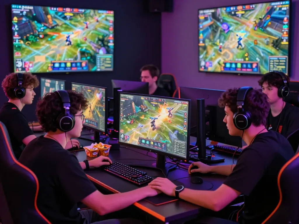 Engaged gamers immersed in the Empire99 platform for thrilling online gameplay.