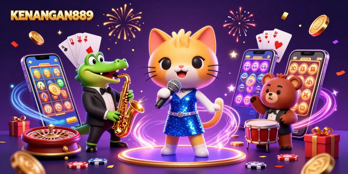 Experience the thrill of KENANGAN889 with engaging characters and dynamic casino elements.
