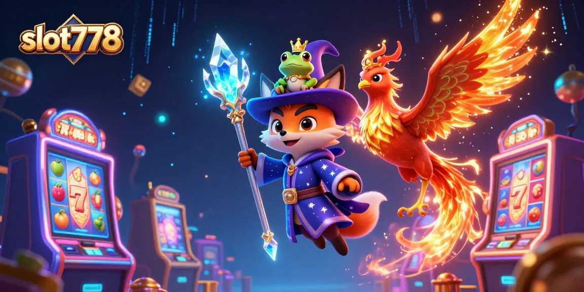 Experience thrilling wins with slot778 in this vibrant online casino scene filled with magic and excitement.