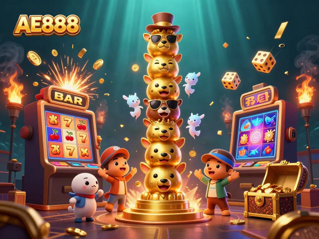 Experience the excitement at AE888 with vibrant jackpot action and engaging casino elements.
