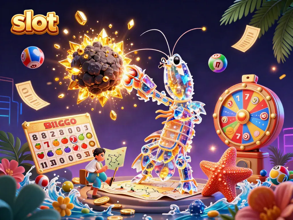 Engage with slot machines featuring vibrant interactive elements in a colorful 3D galaxy scene.