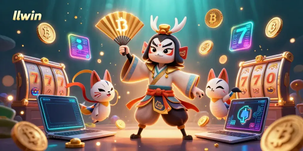 Engage with llwin's vibrant gaming world showcasing slots and cryptocurrencies.