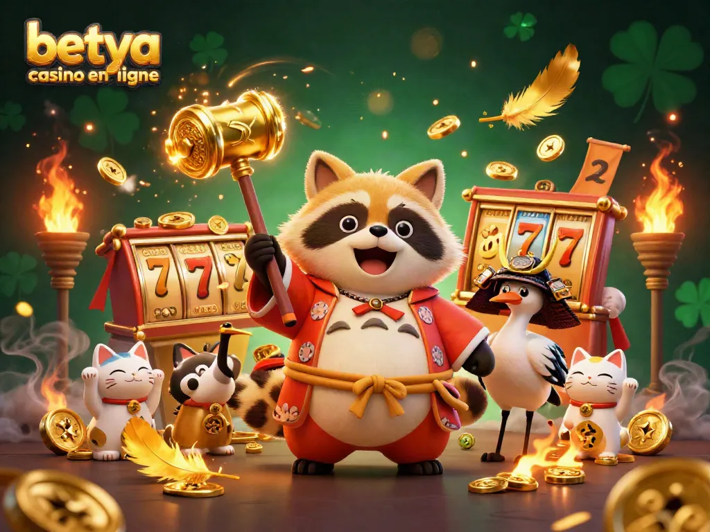 Experience the thrill of the betya casino en ligne with festive characters and vibrant game elements.
