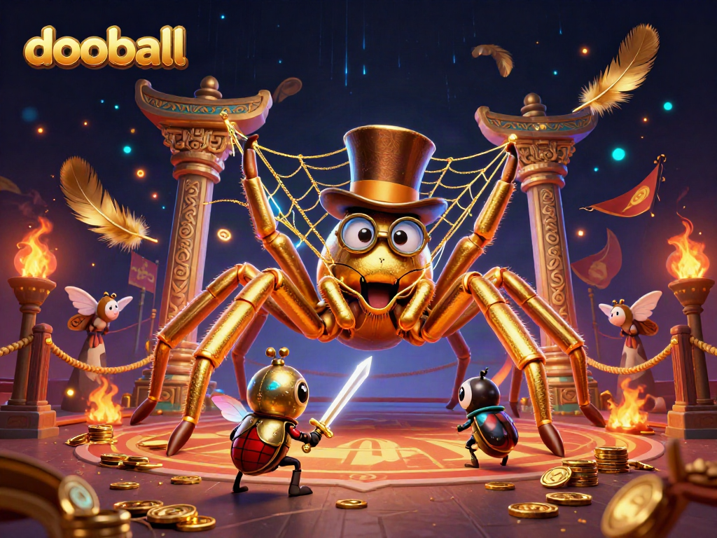 Experience dooball at its finest, featuring dynamic characters and vibrant elements in a thrilling casino setting.