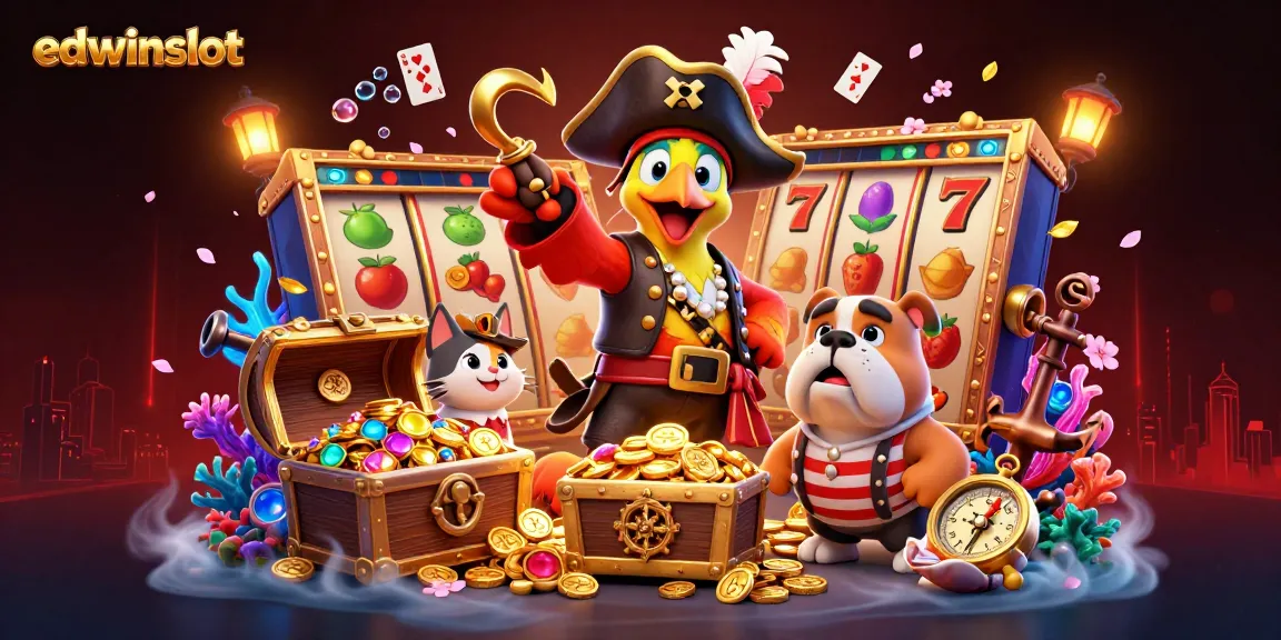 Spin the reels with edwinslot as a colorful pirate scene explodes with energy and treasure.