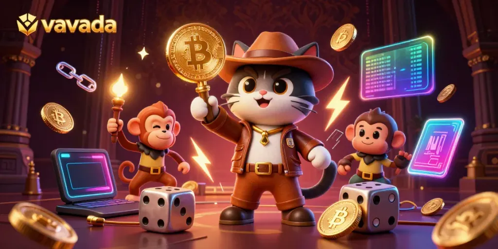 Experience thrilling wins at Vavada with a vibrant casino adventure illustration.