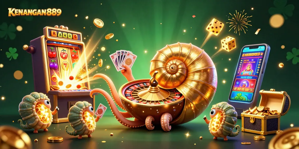 Experience thrilling gameplay with KENANGAN889's vibrant slot machine action and captivating characters.