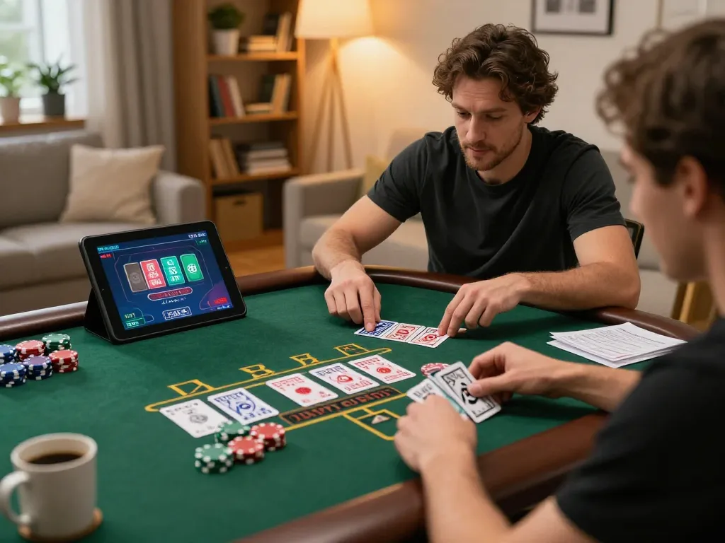 Player balancing strategy and enjoyment on kkwin casino app in cozy home setting