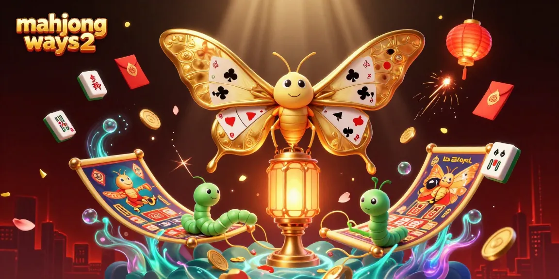Experience mahjong ways 2 with a vibrant casino atmosphere, featuring golden-edged mahjong tiles and animated lanterns.
