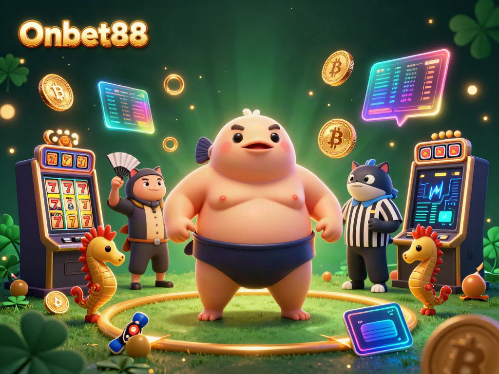 Experience thrilling gaming adventures with Onbet88 in a vibrant underwater casino world.