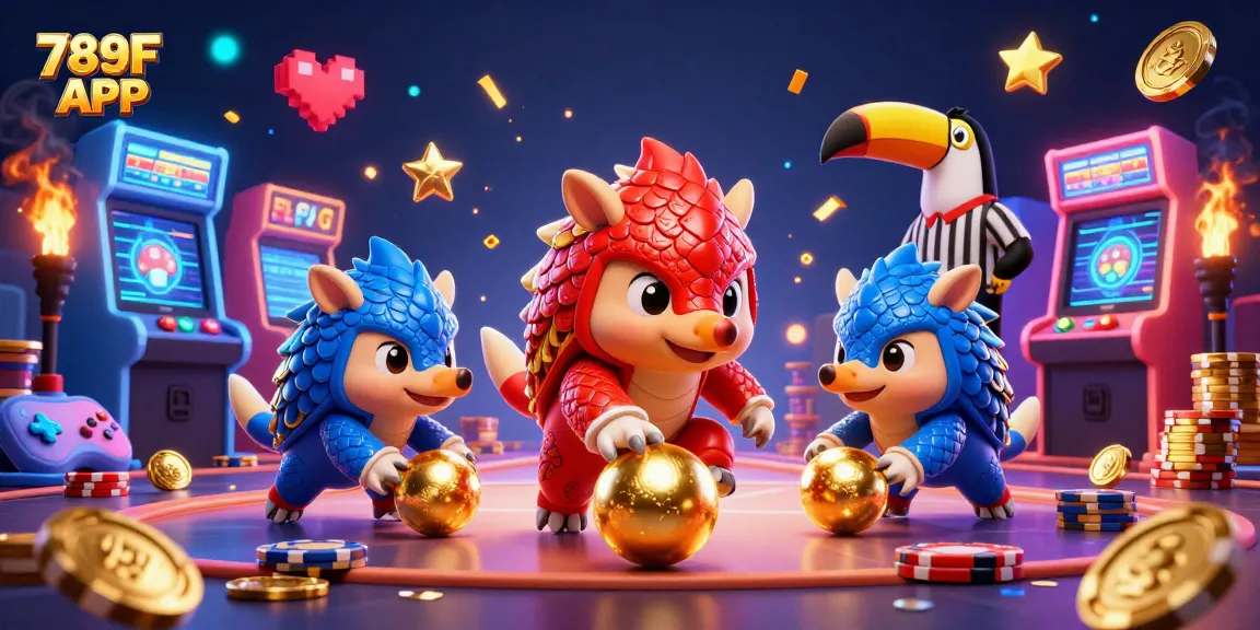 Experience thrilling action with 789F APP's dynamic pangolins bowling through poker chips!
