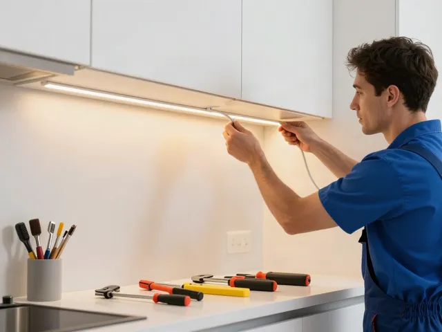 Benzi LED instalate de un profesionist local, în decoruri moderne - serviciu de încredere.