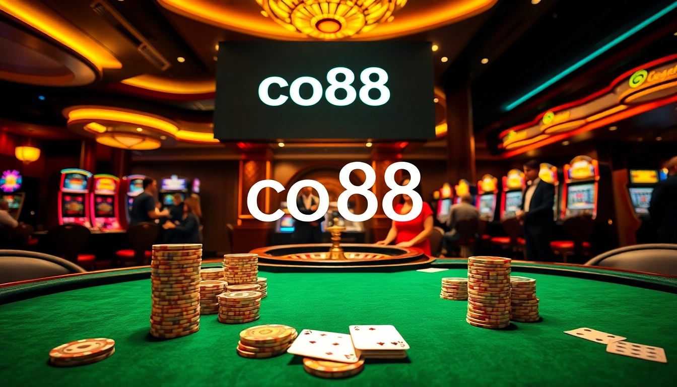 Experience thrilling poker strategies with co88 in a vibrant casino atmosphere.