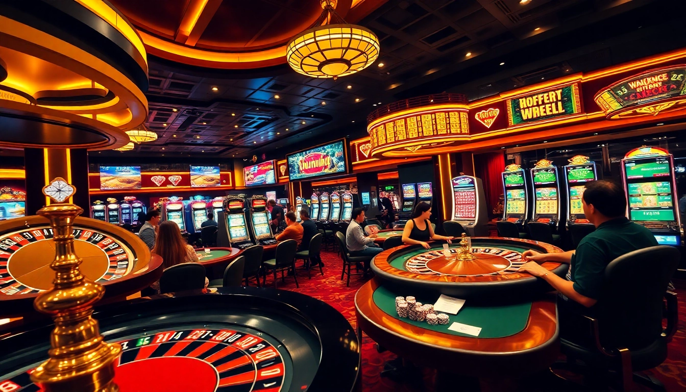 Menonjolkan adegan kasino yang mendebarkan yang menampilkan Datukwin Alternatif dengan para pemain yang terlibat dalam aktivitas perjudian yang penuh semangat.