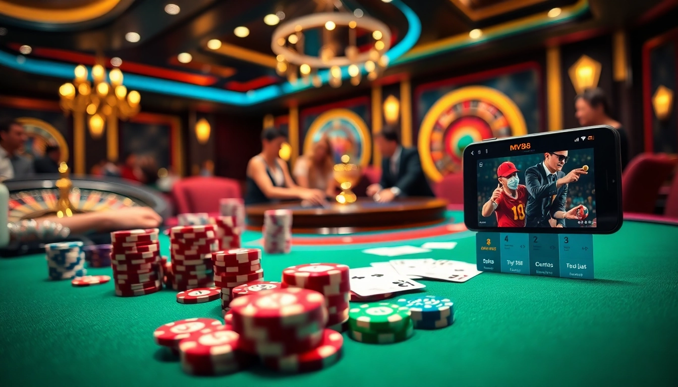 Experience high-stakes action at MV88 casino, featuring engaging poker gameplay and vibrant betting choices.