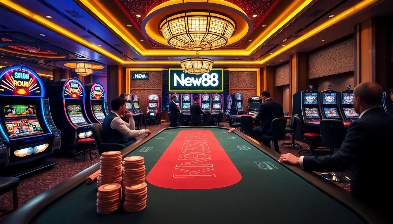 Experience the excitement of New88 with vibrant casino games and engaging players.
