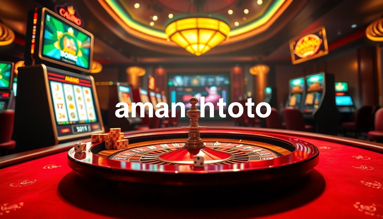 Experience the thrill of amanahtoto with vibrant online slot machines and casino games.