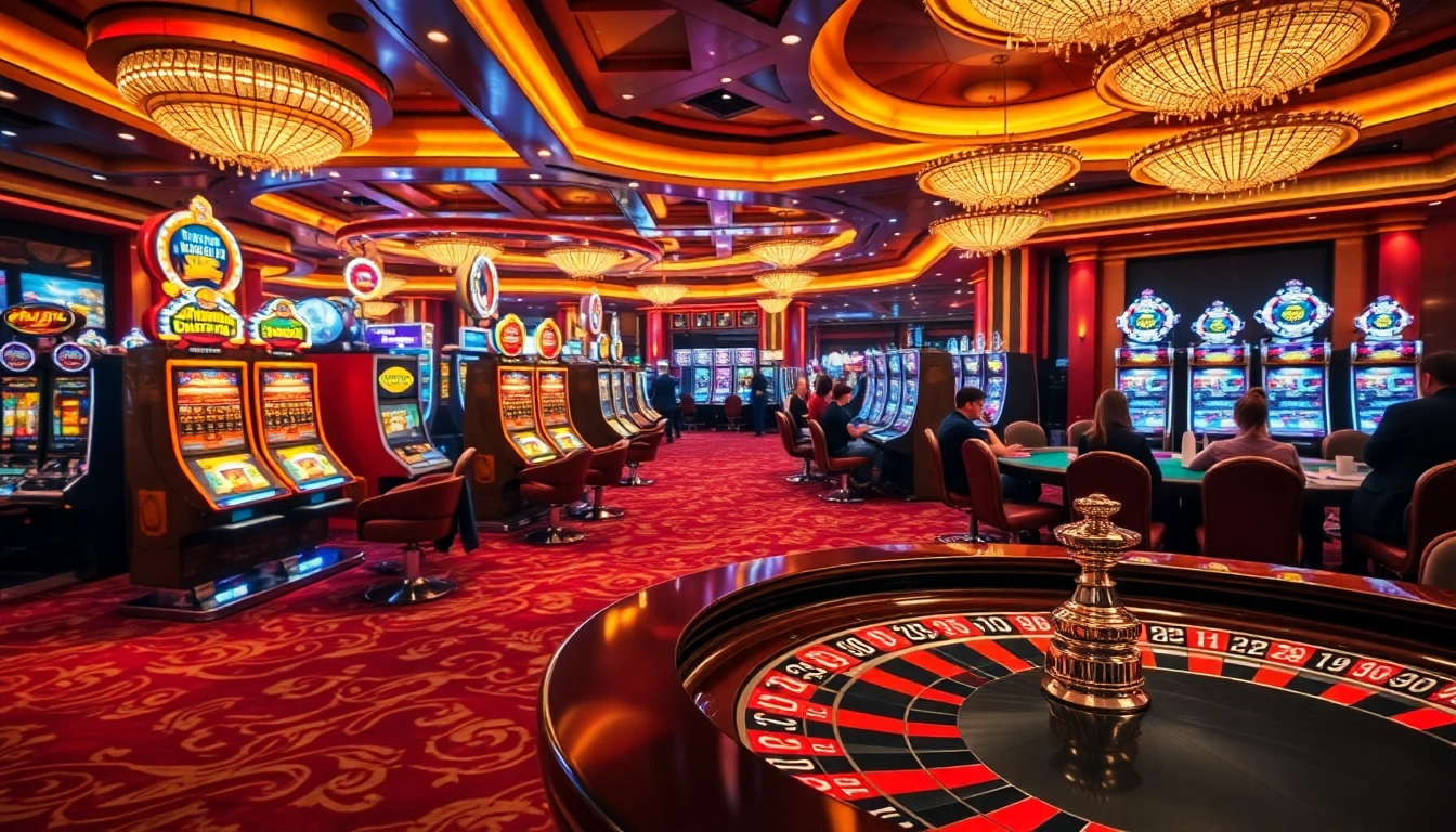 Experience the thrill of fun79 in a vibrant casino scene with exciting games.