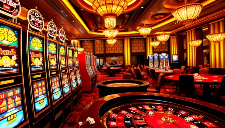 Experience the excitement of slot88 amidst thrilling casino games and vibrant surroundings.