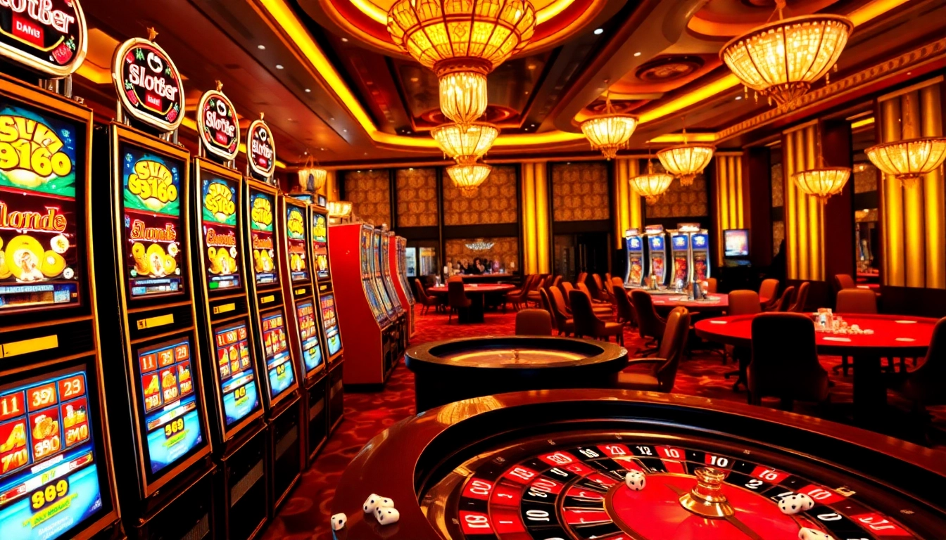 Experience the excitement of slot88 amidst thrilling casino games and vibrant surroundings.