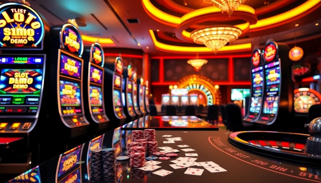 Join the exhilarating slot demo experience with vibrant slot machines and engaging gameplay.