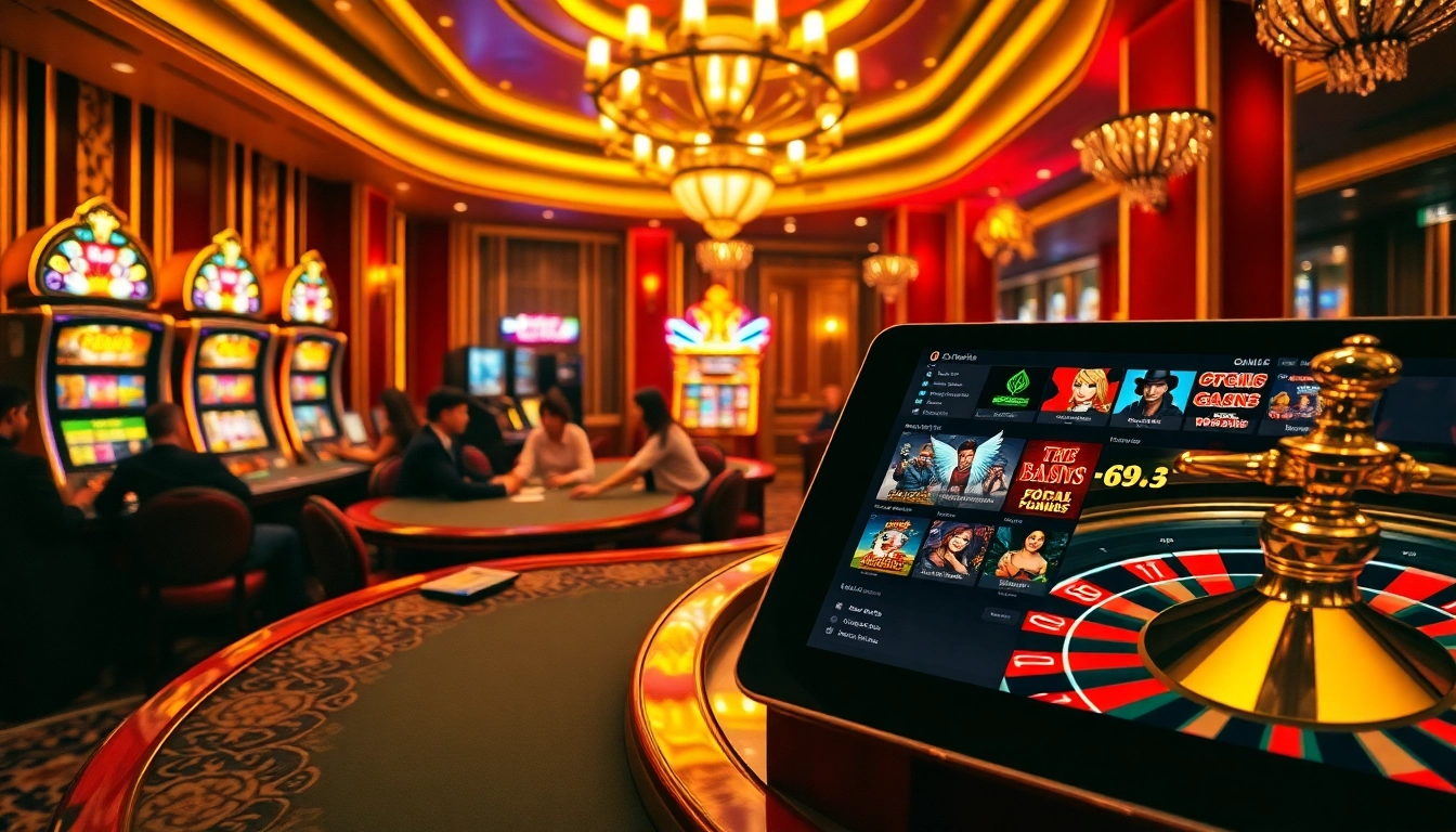 Experience the thrill of gaming with https://shbetapp.app/ in a luxurious casino environment featuring vibrant tables and exciting games.
