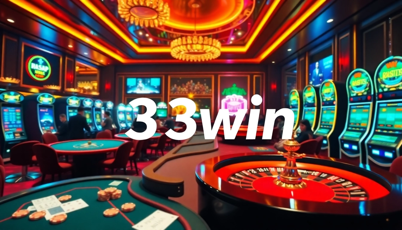 Players enjoying thrilling games at the 33win online casino, showcasing excitement and strategy.