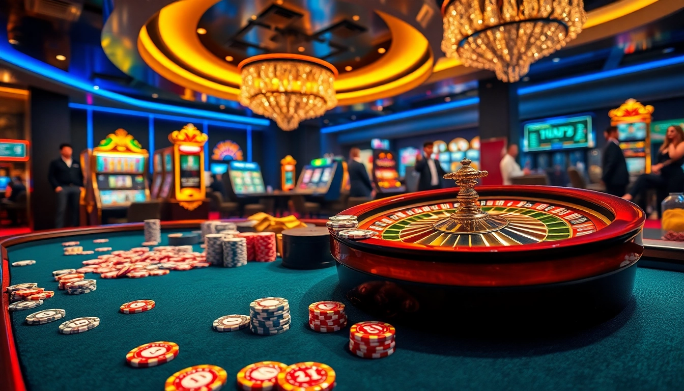 Engage with the thrilling atmosphere of Raja Luck while playing at an exciting casino table.