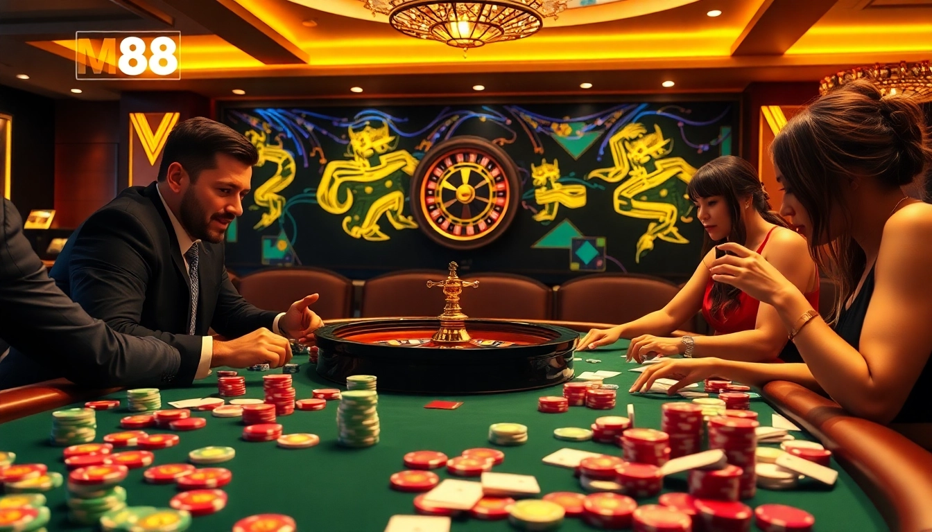 Experience the thrill at MM88's high-stakes poker table, where excitement meets strategy.
