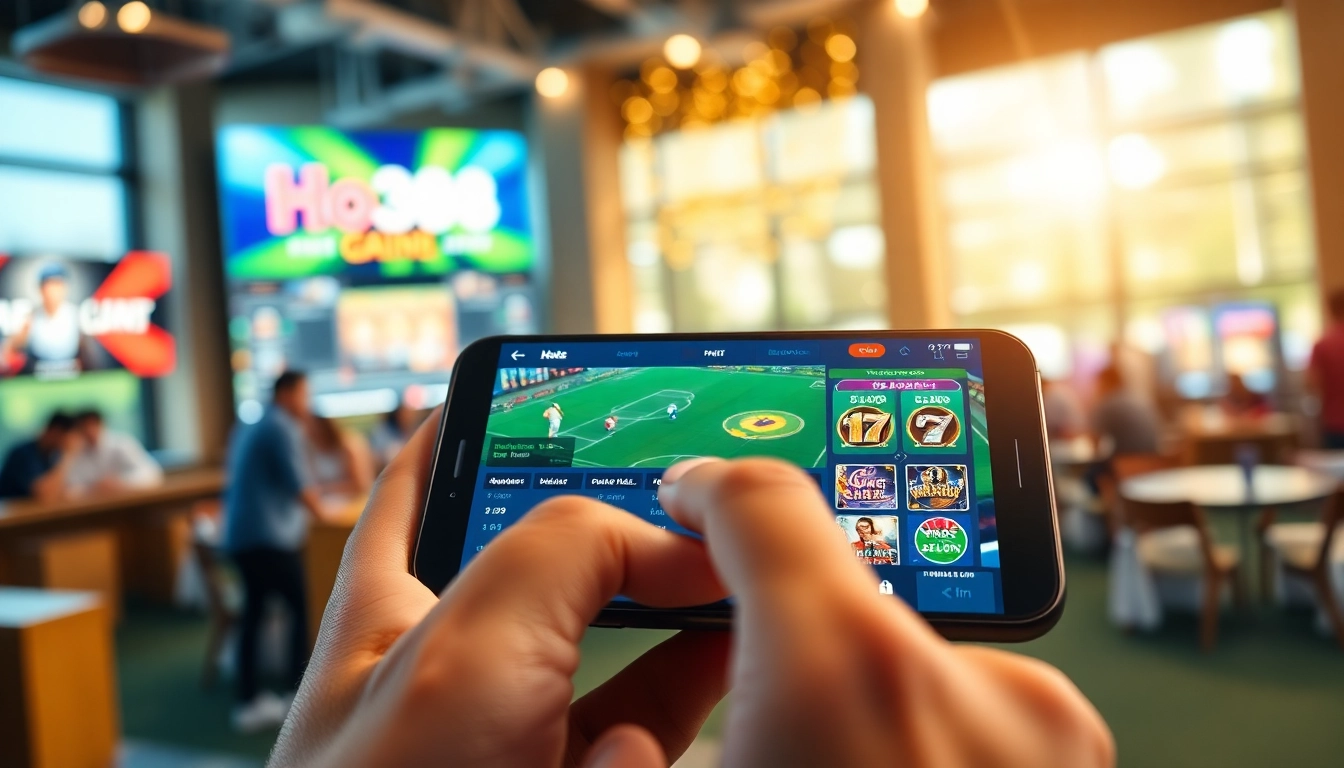 Ho88 online gaming interface showcasing a dynamic sports betting experience.