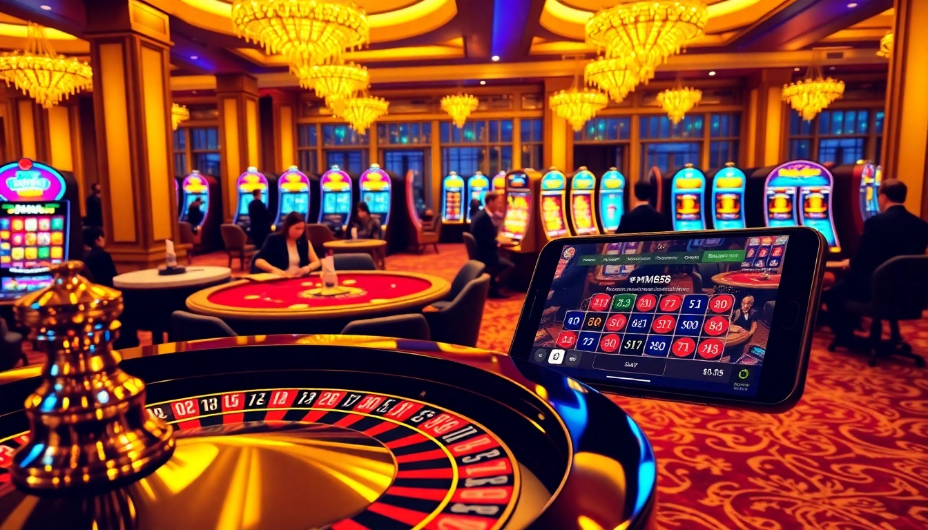 Engaging players at MM88 roulette table amidst vibrant casino ambiance.