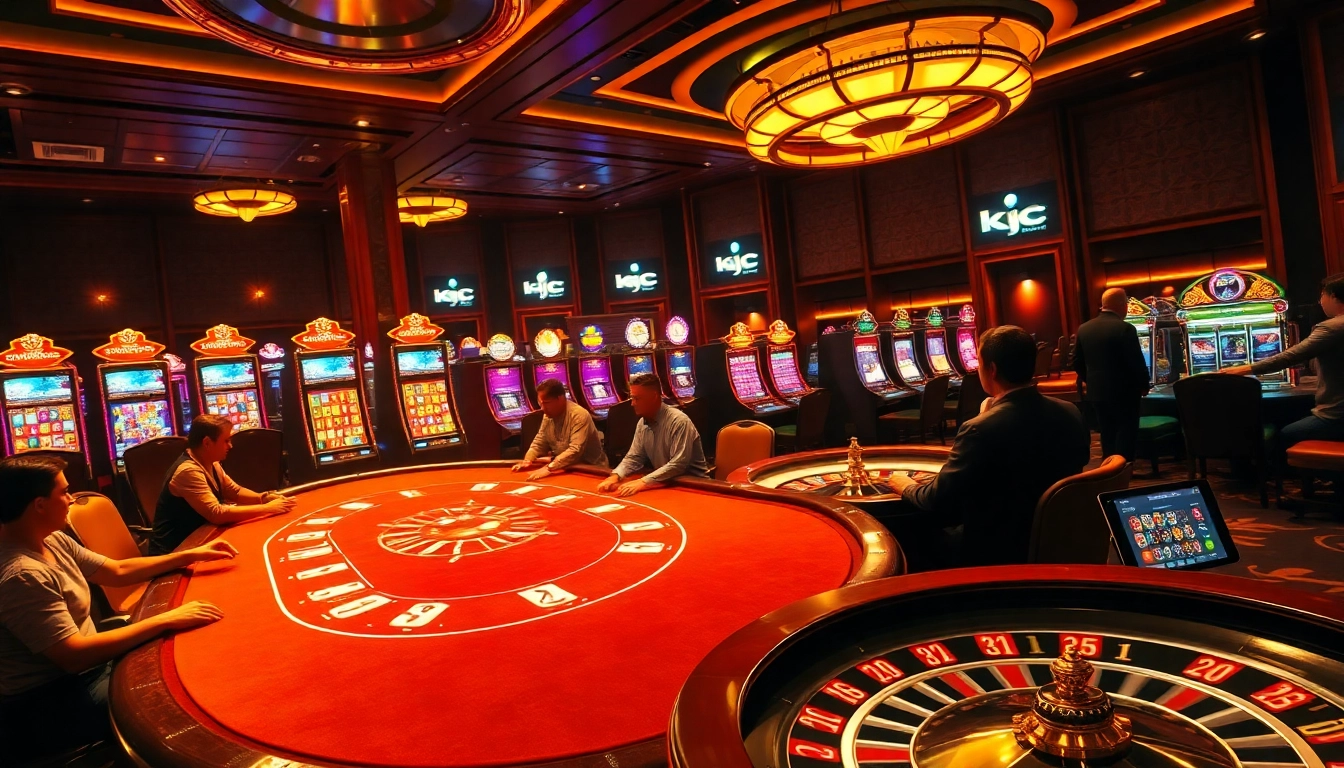 Experience thrilling games at the kjc website with interactive poker and slot machines.