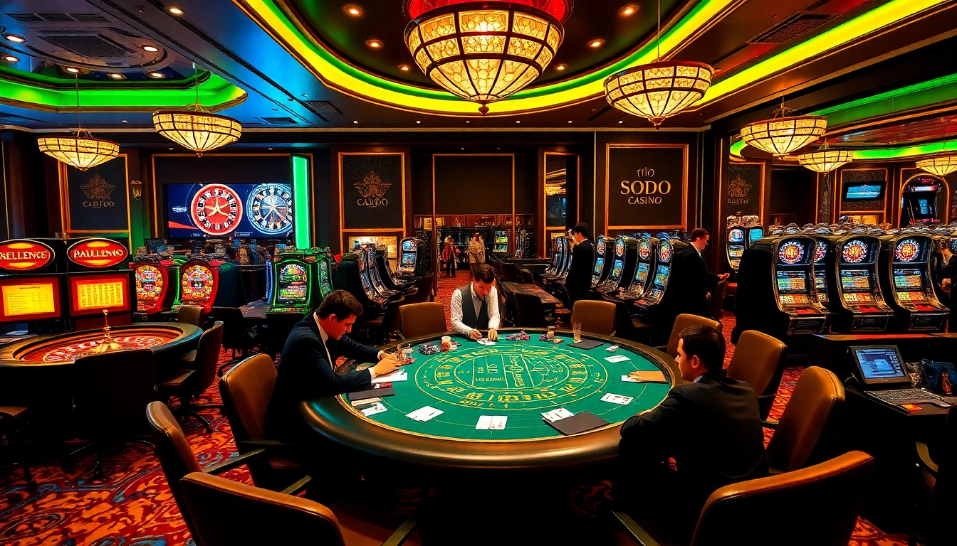 Experience the thrill of SODO CASINO with lively games and vibrant atmosphere.