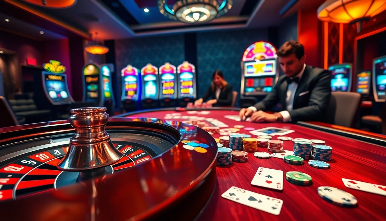 89bet casino players enjoying an exciting game of poker with vibrant chips and cards.