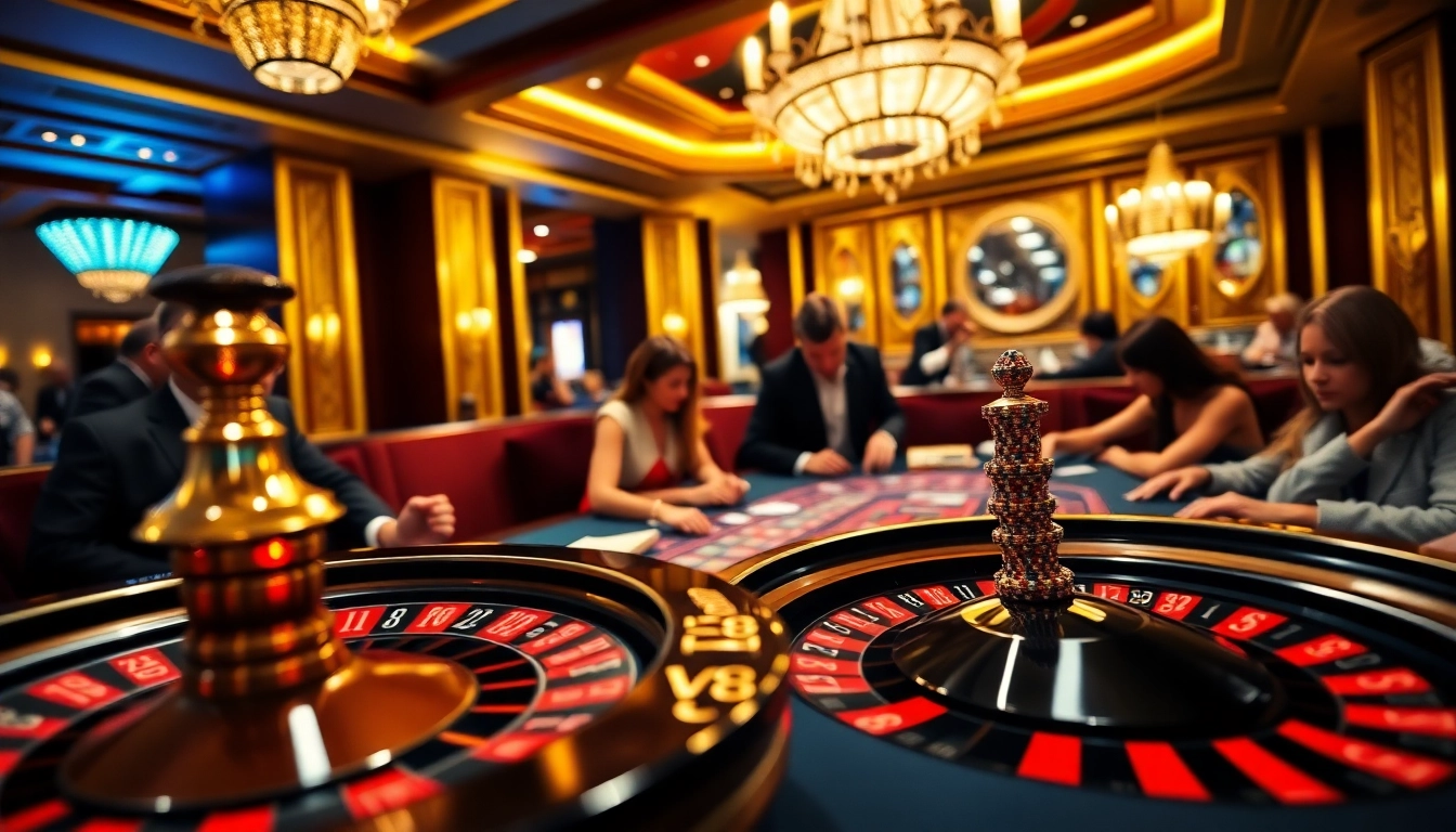 Experience high-stakes gaming at LV88 with vibrant casino action and luxury.