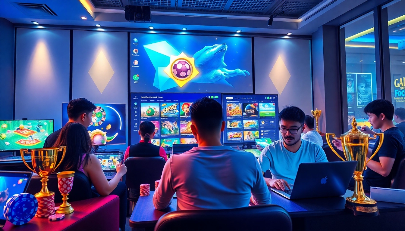 Engaging players exploring the diverse gaming options on Gemwin's modern platform.