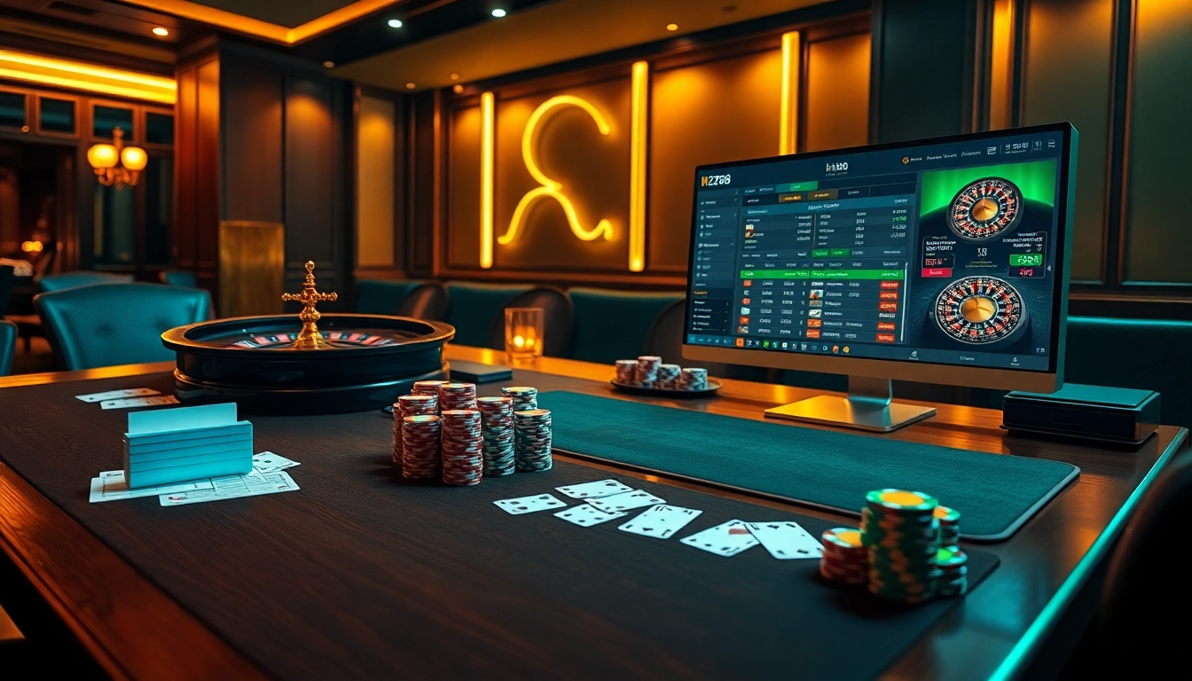 hz88 casino players strategically placing poker chips and betting slips at a professional table