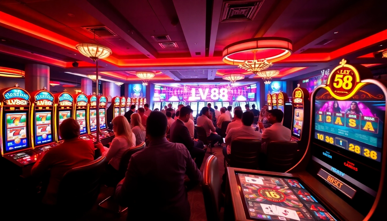 Experience the excitement of LV88's online gaming and casino offerings.